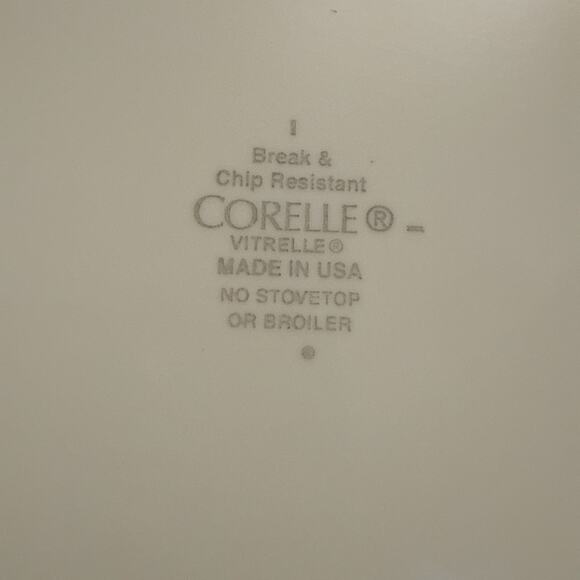 4 Corelle South Beach Dinner Plates Turquoise Blue Circle MCM Style Discontinued - Picture 5 of 11